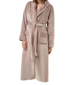 Plush Soft Warm Fleece Womens Robe