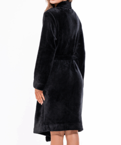 Super Soft Lightweight Plush Shawl Short Women's Robe