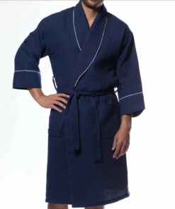 Waffle Shawl Long Square Pattern mens Robe