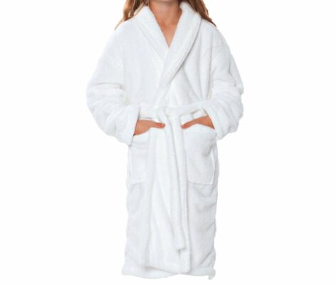 Shawl Velour Luxury Kids Collar Robe