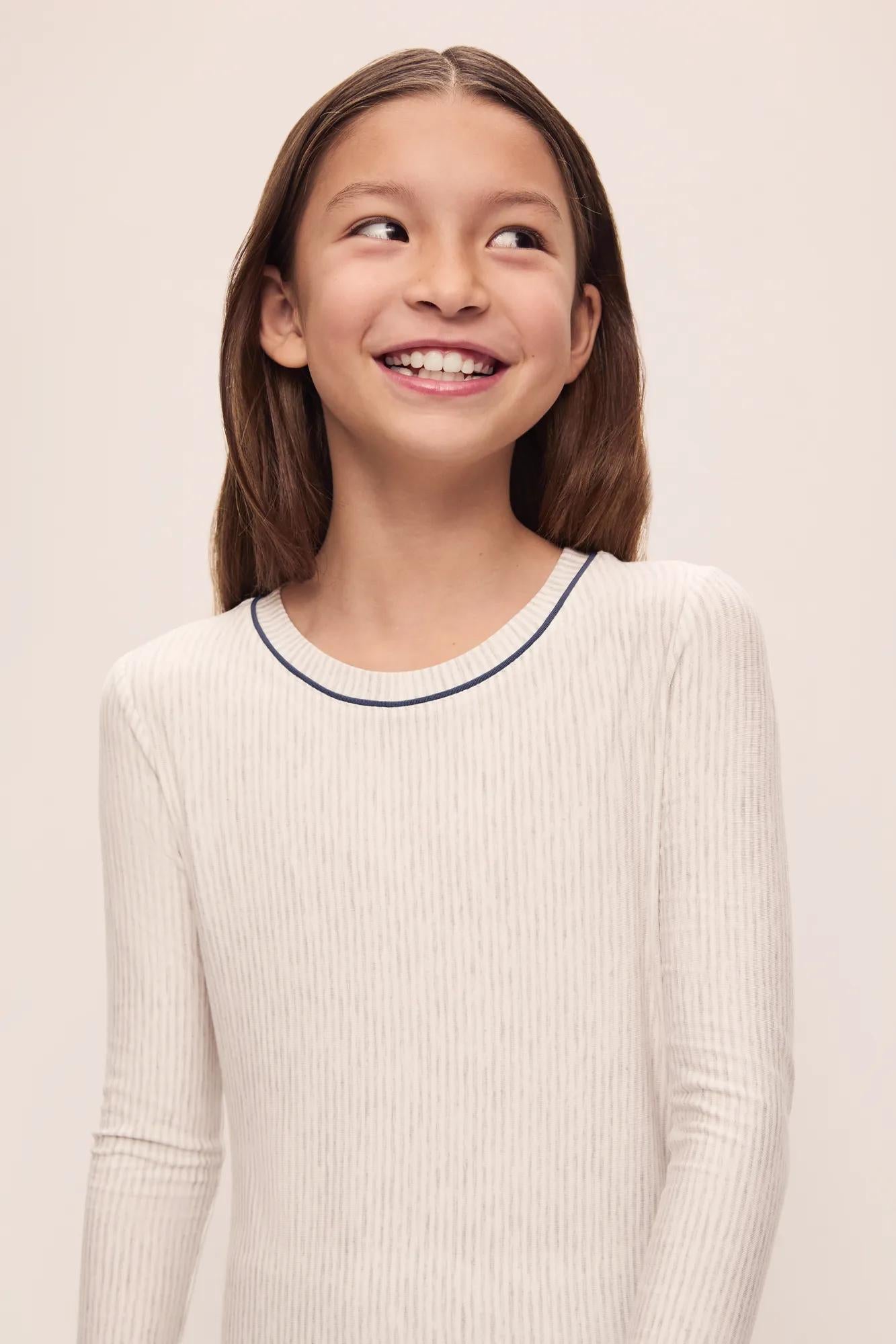 Kids Printed TENCEL™ Modal Unisex Long PJ Set - 2