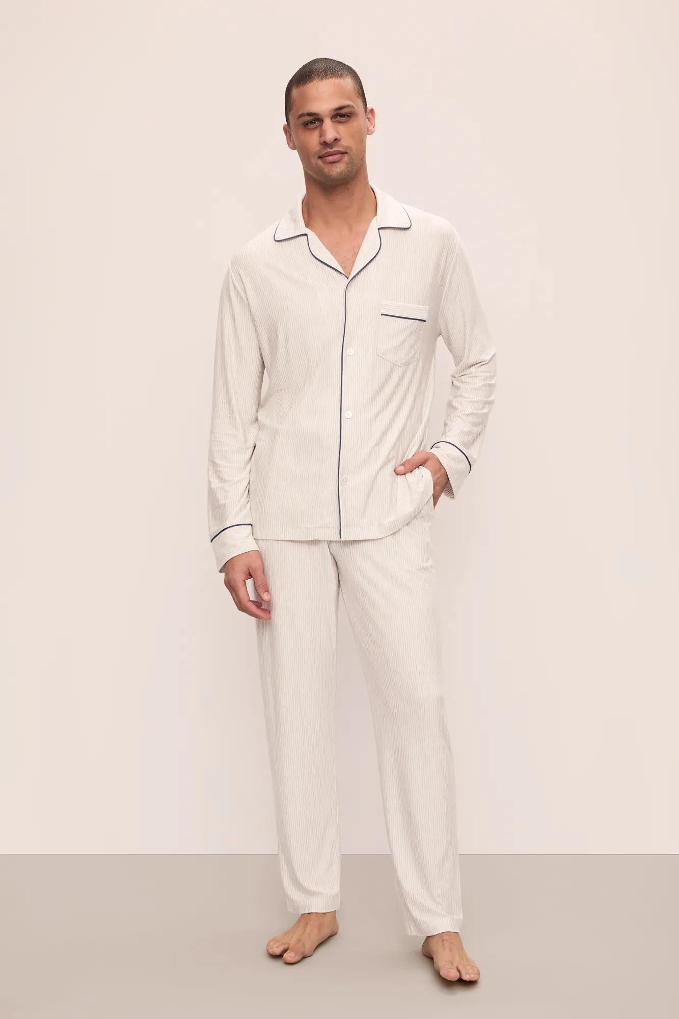 William Printed TENCEL™ Modal Long PJ Set - XX-Small