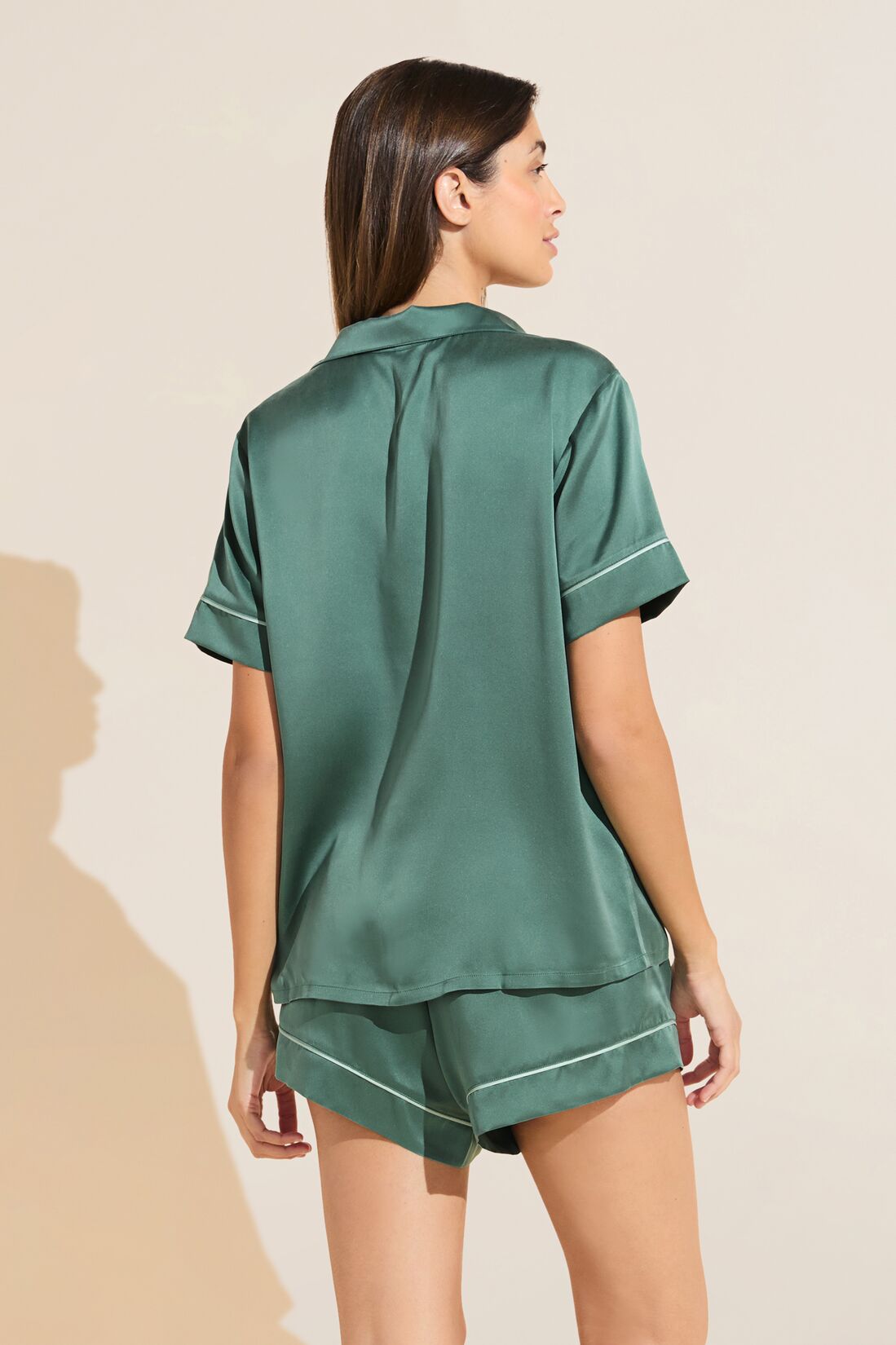 Inez Washable Silk Short PJ Set #7