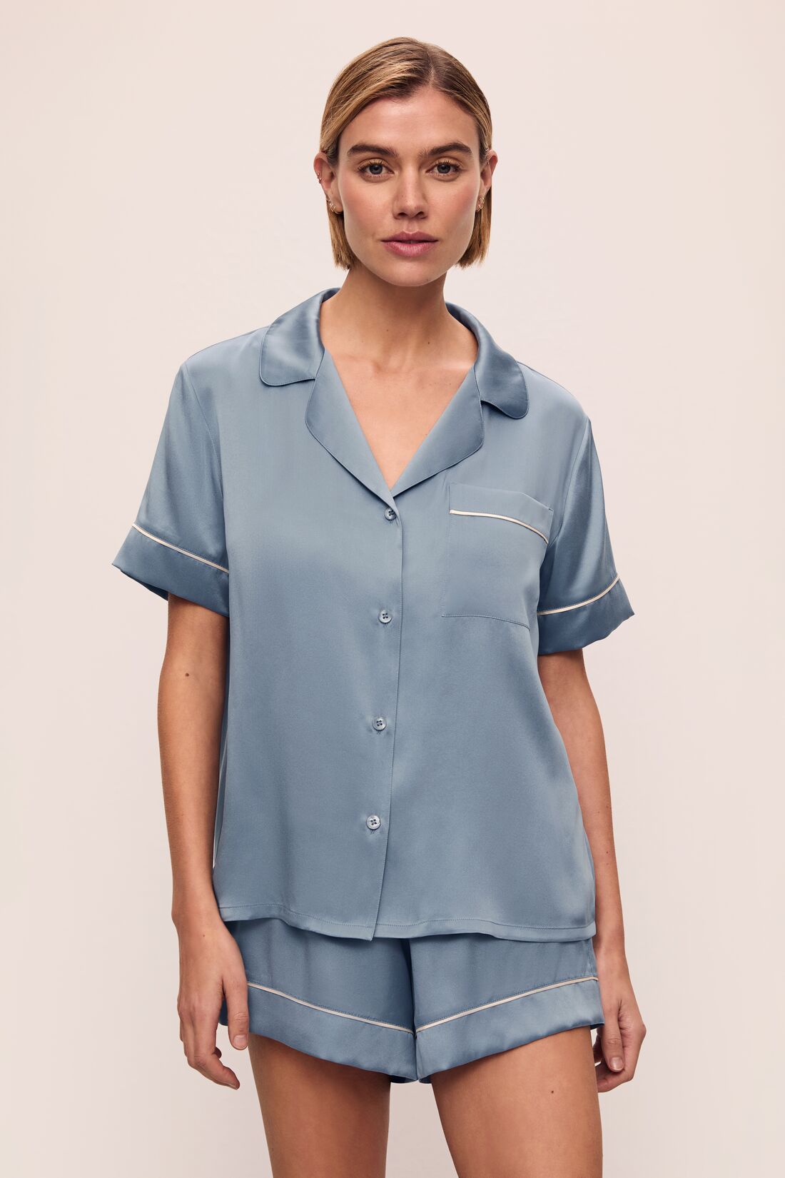 Inez Washable Silk Short PJ Set #13