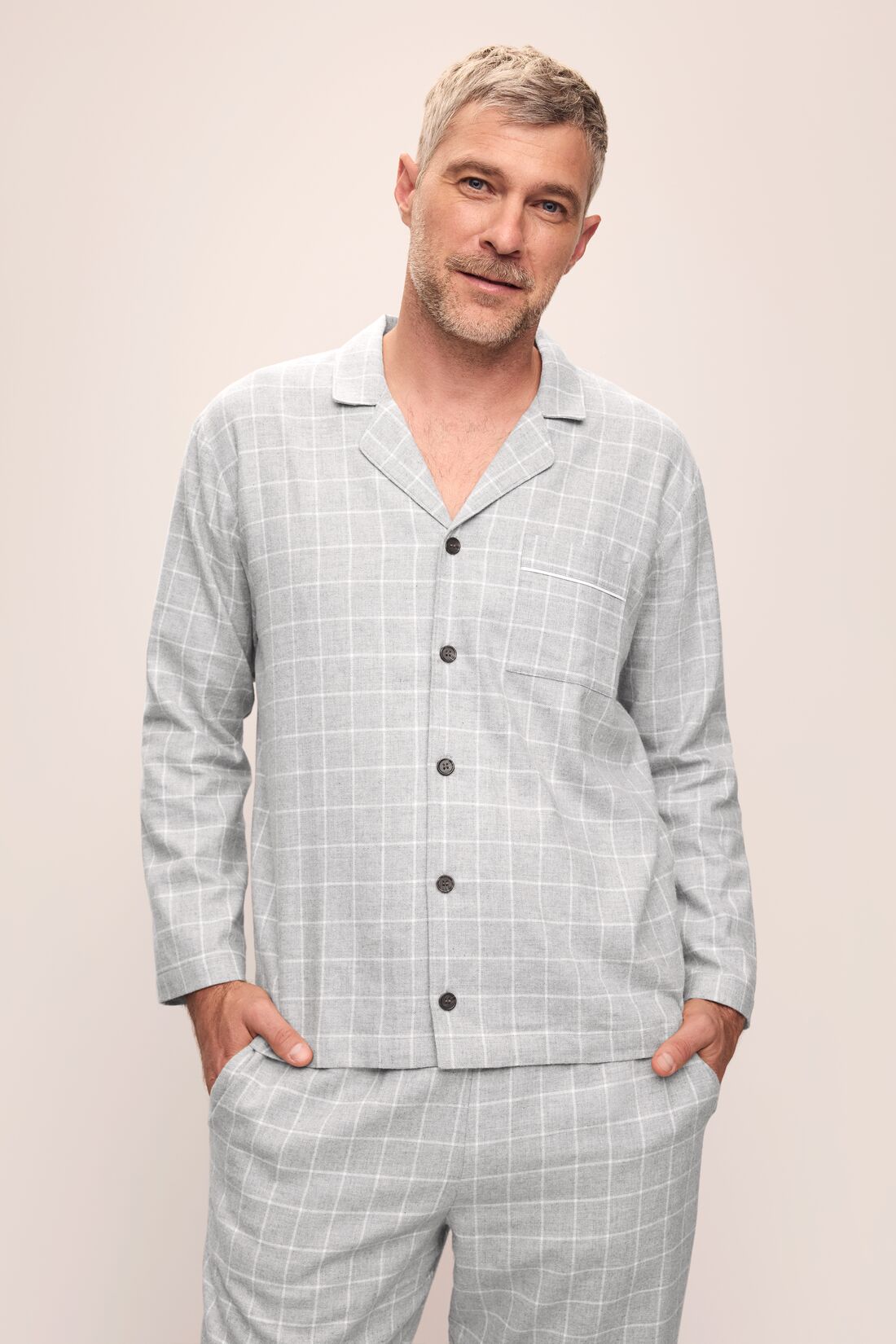 Men's Flannel Long PJ Set - X-Small
