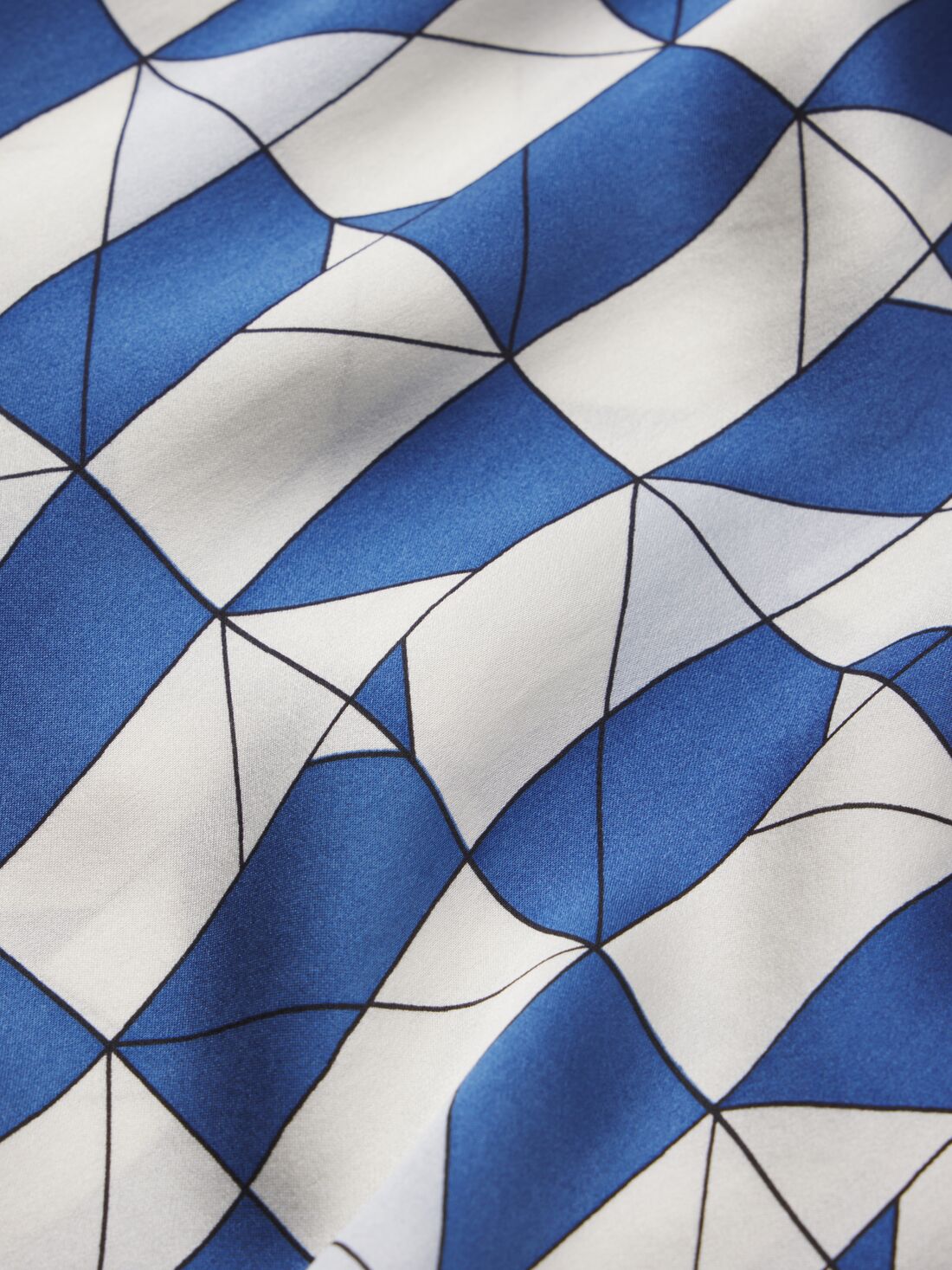 Inez Washable Silk Printed Long PJ Set #4