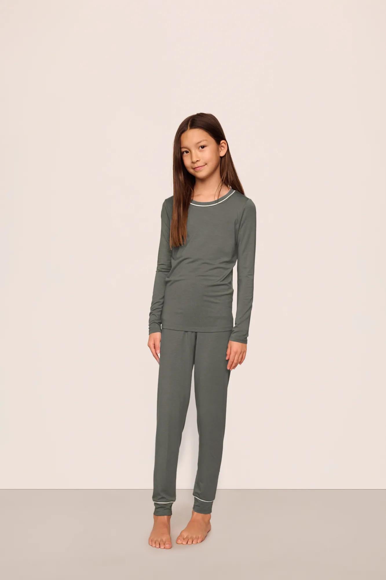 Kids TENCEL™ Modal Unisex Long PJ Set #11
