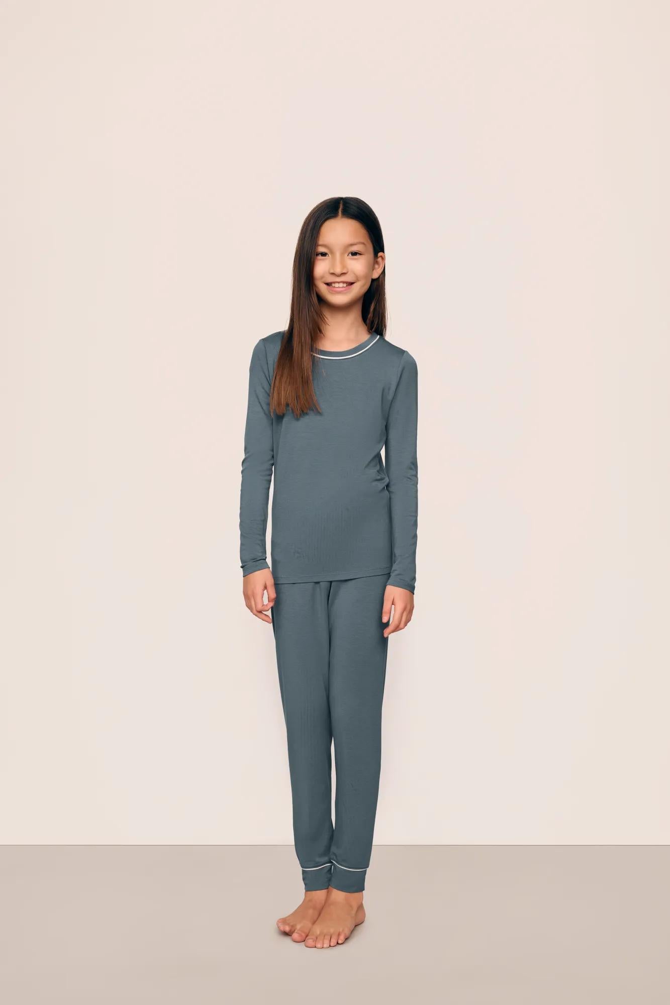 Kids TENCEL™ Modal Unisex Long PJ Set #12