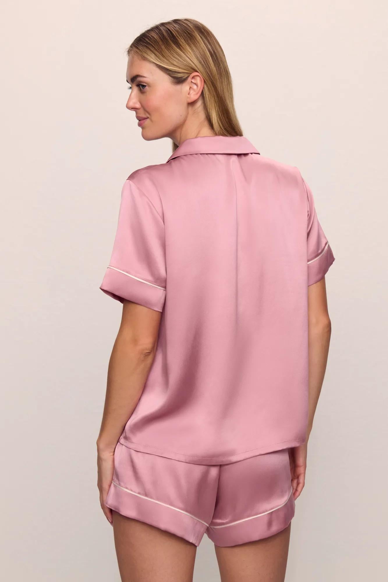 Inez Washable Silk Short PJ Set #14