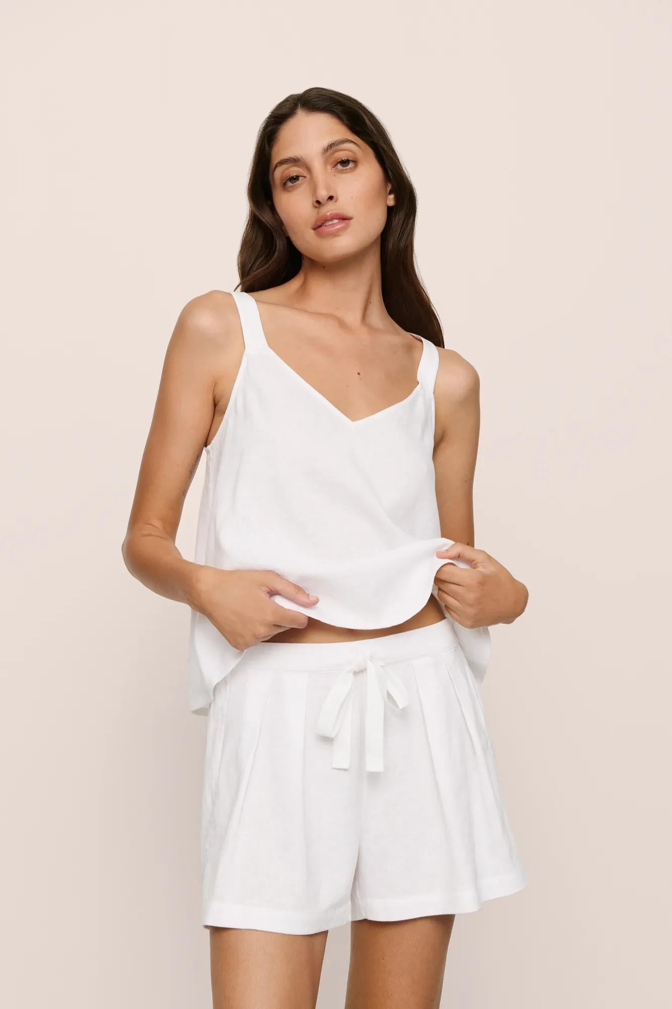 Linen Blend Relaxed Short - X-Small